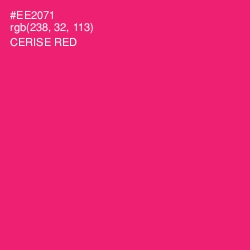 #EE2071 - Cerise Red Color Image