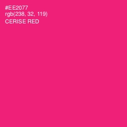 #EE2077 - Cerise Red Color Image