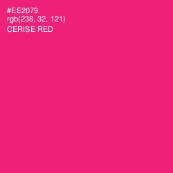 #EE2079 - Cerise Red Color Image