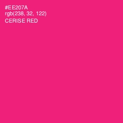 #EE207A - Cerise Red Color Image