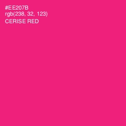 #EE207B - Cerise Red Color Image