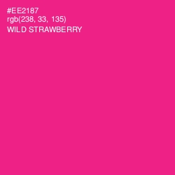 #EE2187 - Wild Strawberry Color Image