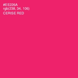 #EE226A - Cerise Red Color Image