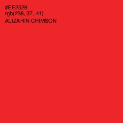 #EE2529 - Alizarin Crimson Color Image