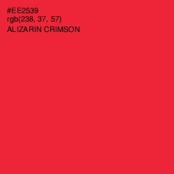 #EE2539 - Alizarin Crimson Color Image