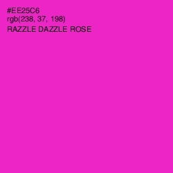 #EE25C6 - Razzle Dazzle Rose Color Image