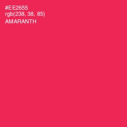 #EE2655 - Amaranth Color Image