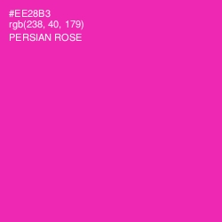 #EE28B3 - Persian Rose Color Image