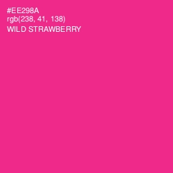 #EE298A - Wild Strawberry Color Image