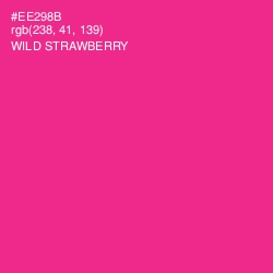 #EE298B - Wild Strawberry Color Image