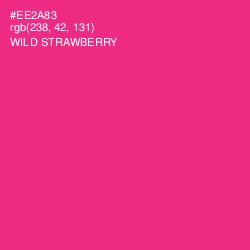 #EE2A83 - Wild Strawberry Color Image