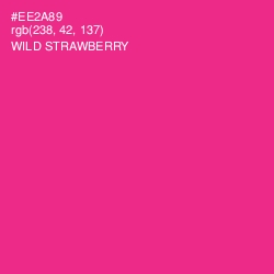 #EE2A89 - Wild Strawberry Color Image