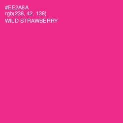 #EE2A8A - Wild Strawberry Color Image