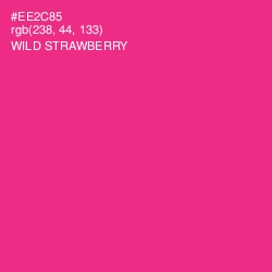 #EE2C85 - Wild Strawberry Color Image
