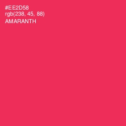 #EE2D58 - Amaranth Color Image