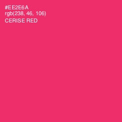 #EE2E6A - Cerise Red Color Image
