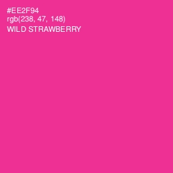#EE2F94 - Wild Strawberry Color Image