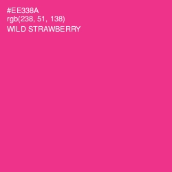 #EE338A - Wild Strawberry Color Image