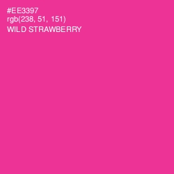 #EE3397 - Wild Strawberry Color Image