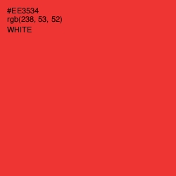 #EE3534 - Alizarin Crimson Color Image