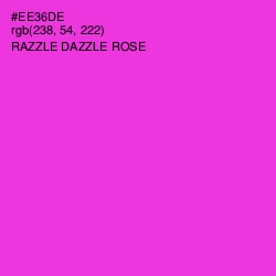 #EE36DE - Razzle Dazzle Rose Color Image