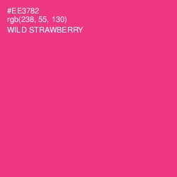 #EE3782 - Wild Strawberry Color Image