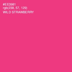 #EE3981 - Wild Strawberry Color Image