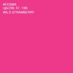 #EE398A - Wild Strawberry Color Image