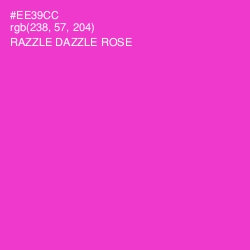 #EE39CC - Razzle Dazzle Rose Color Image