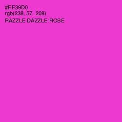 #EE39D0 - Razzle Dazzle Rose Color Image