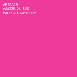 #EE3A9B - Wild Strawberry Color Image