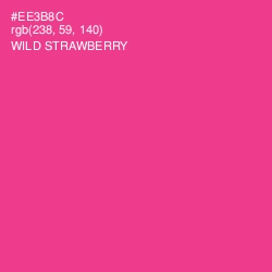 #EE3B8C - Wild Strawberry Color Image