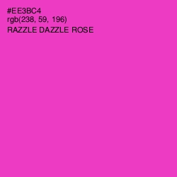 #EE3BC4 - Razzle Dazzle Rose Color Image