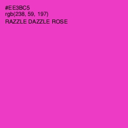 #EE3BC5 - Razzle Dazzle Rose Color Image