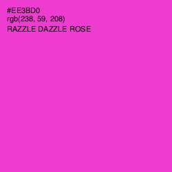 #EE3BD0 - Razzle Dazzle Rose Color Image