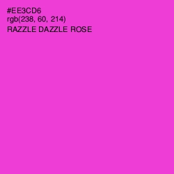 #EE3CD6 - Razzle Dazzle Rose Color Image