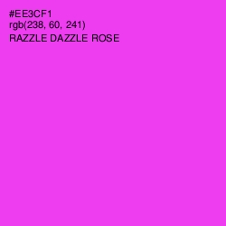 #EE3CF1 - Razzle Dazzle Rose Color Image