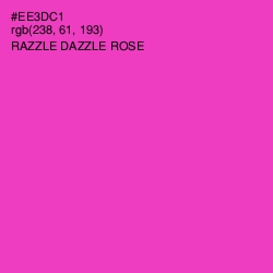 #EE3DC1 - Razzle Dazzle Rose Color Image