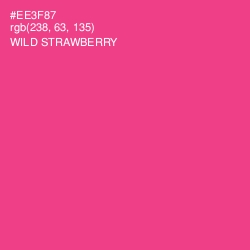 #EE3F87 - Wild Strawberry Color Image