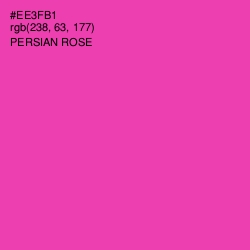#EE3FB1 - Persian Rose Color Image