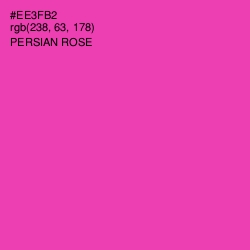 #EE3FB2 - Persian Rose Color Image