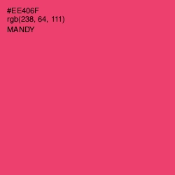 #EE406F - Mandy Color Image