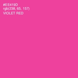 #EE419D - Violet Red Color Image