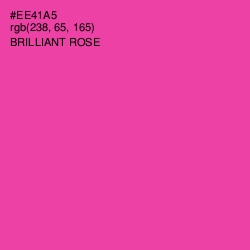 #EE41A5 - Brilliant Rose Color Image