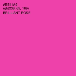 #EE41A9 - Brilliant Rose Color Image
