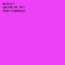 #EE41F7 - Pink Flamingo Color Image