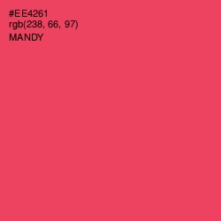 #EE4261 - Mandy Color Image