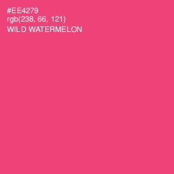 #EE4279 - Wild Watermelon Color Image