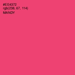 #EE4372 - Mandy Color Image