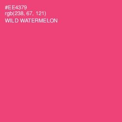 #EE4379 - Wild Watermelon Color Image